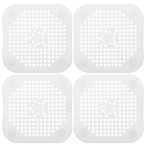 SOIMISS Filtros de Drenaje de Silicona 4 Piezas para Fregadero y Ducha Diseño Contemporáneo para Uso en Cocina y Baño