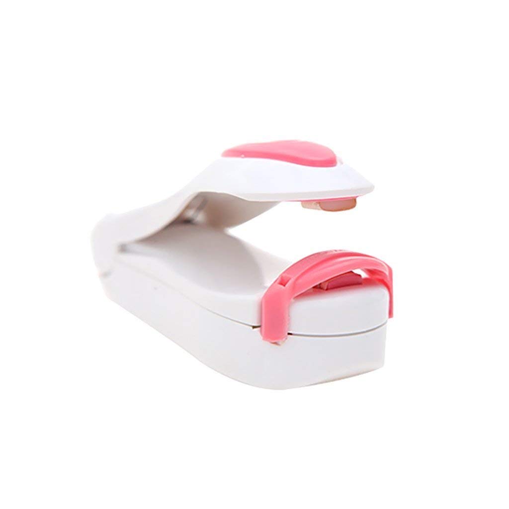 Mini sellador de bolsas de calor de mano, mini máquina de sellado, mini sellador de alimentos, sellador de calor portátil para bolsas de aperitivos