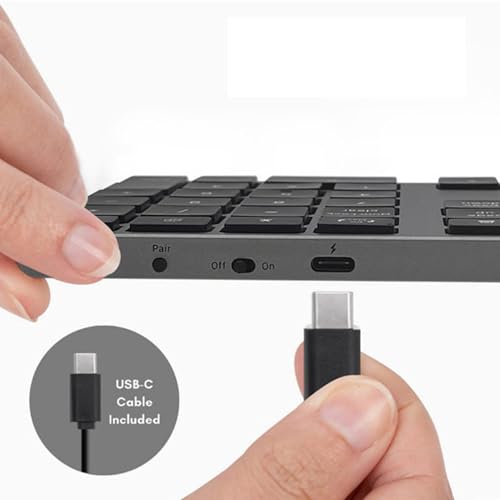 Clavier mécanique sans fil 35 touches compact portable pour PC portable