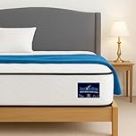 BEDZONLINE Pocket Sprung Memory Foam Hybrid Mattress - UK Double | 190 x 135 x 20 cm | Zero Motion Transfer | Superior Spinal Alignment | Orthopaedic Sleep Support | Plush, Cooling & Hypoallergenic