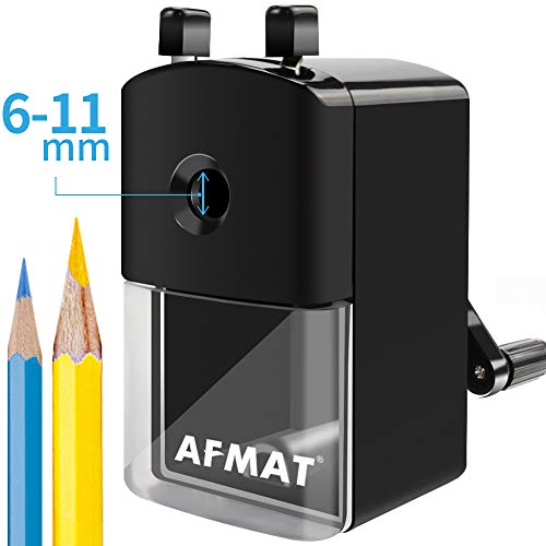 Colored Pencil Sharpener, Manual Pencil Sharpener for 6-11mm Jumbo Pencils, Carpenter Pencil Sharpener,w/Stronger