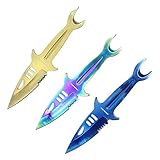 Aeroblades AB12 6.5' 3pc Stainless Steel Shark Throwing Knives (AB12M)