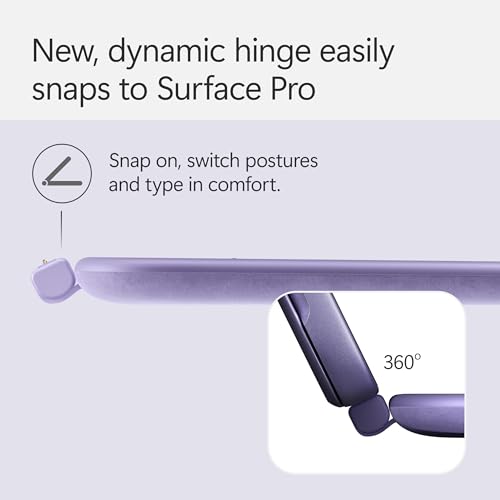 Microsoft Surface Pro Keyboard and Slim Pen 2 Bundle for Surface Pro 12" Device, Alcantara Material, Violet - image 7