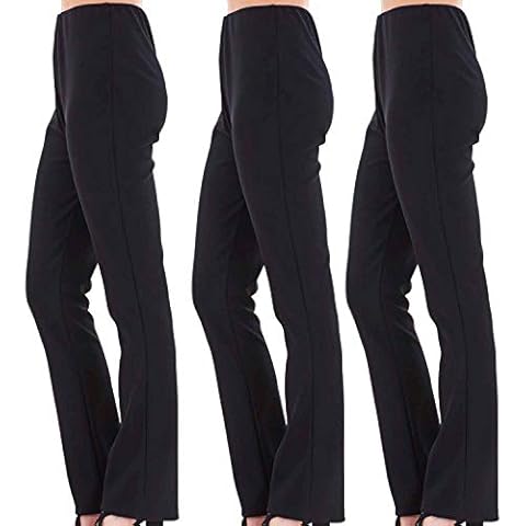 Pack of 3 Ladies Stretch Bootcut Trousers Cover