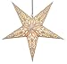 Produktbild GURU SHOP Faltbarer Advents Leucht Papierstern, Weihnachtsstern 60 cm - Menor Creme, Star Fensterdeko