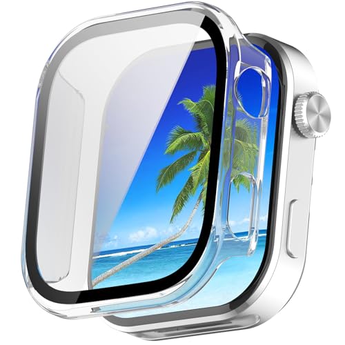 YAODLE For Redmi Watch 6 �J�o�[ Redmi Watch 6 �P�[�X PC�f�� �J�o�[ �K���X�t�B������̌^ �S�ʕی� ��d�\�� �h�o ���{���Ɏq�� �L�Y�h�~ �y�ʁi�N���A�j