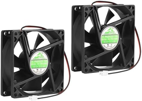12V DC 8025 Fan Dual Ball Bearing Brushless Cooling Fan 2pin AV-F8025MB
