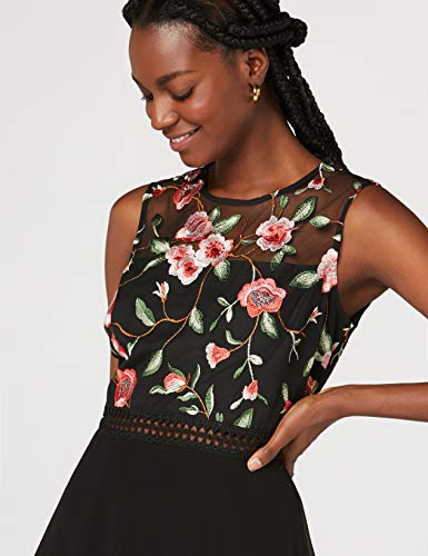 Amazon-Marke-TRUTH-FABLE-Damen-Mini-A-Linien-Kleid-aus-Spitze