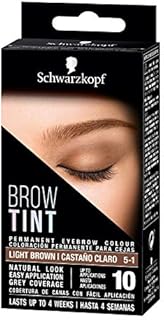 Schwarzkopf Brow Tint Professional formula Eyebrow Dye Brow Tinting Kit with Gentle Permanent Colour - Dark Brown