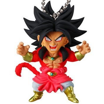 Gashapon Dragon Ball Super UDM Burst 27 Super Saiyan 4 Broly with Keychain Capsule Toy