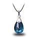 CG Costume Sword Art Online Necklace SAO Kirito Asuna Yui Light Blue Crystal ,One Size ,Sky Blue 