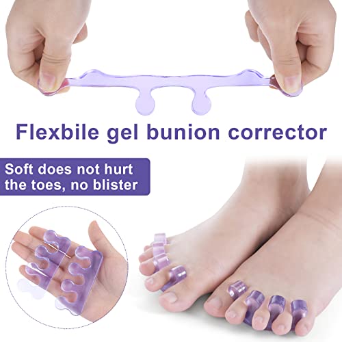 Molain Toe Separators Pedicure,Pedicure Toe Separators,Repeatable Washable Toenail Dividers,Toe Separators For Nail Polish Application (Style D) #TOP3