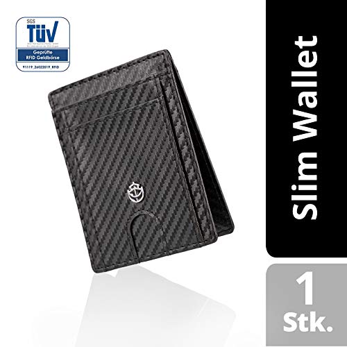 Noah Noir - Portafoglio da uomo con magnete e