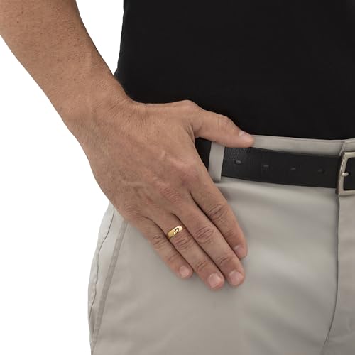 Palm Beach Jewelry 14K Yellow Gold over Sterling Silver Polished Wedding Band Ring (5mm)4