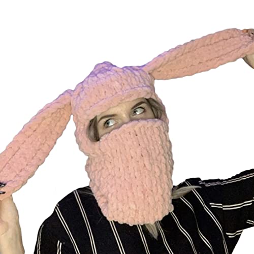 Chapeau d'Halloween à longues oreilles pour rester au chaud durant les soirées d'hiver