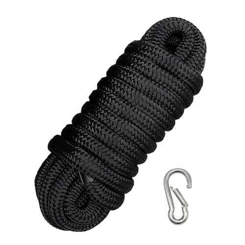Corde en nylon 16 mm x 4.6 m pour amarrage de bateau et ancrage de yacht au quai