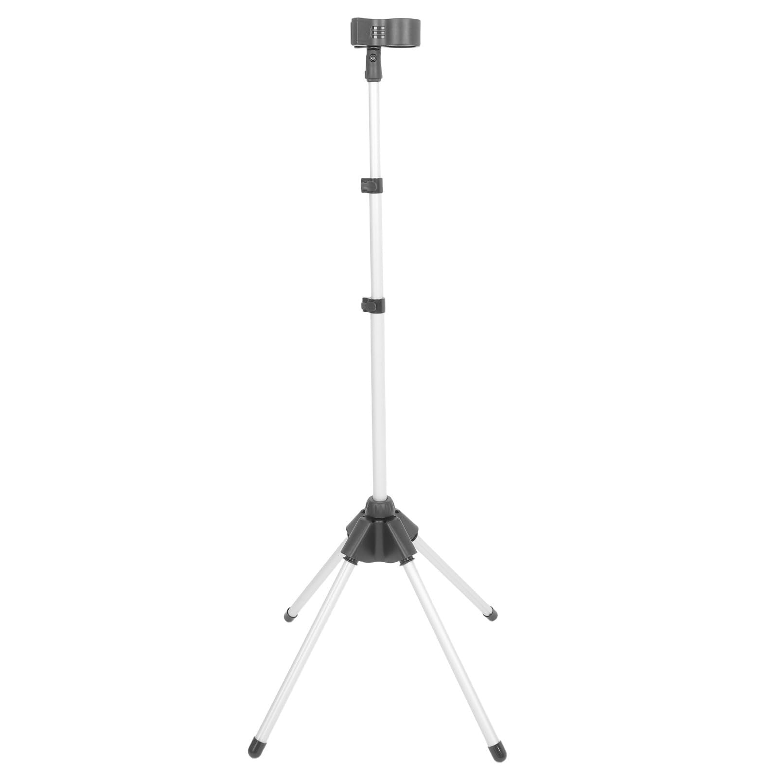 Support pour sèche-cheveux sur pied réglable STOBAZA base antidérapante aluminium pliable