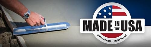 MARSHALLTOWN 14 x 4 inch Rounded Front High Carbon Steel Finishing Trowel, Concrete Tools, DuraSoft Handle, XtraLite Mount, MXS64RED - Image 8