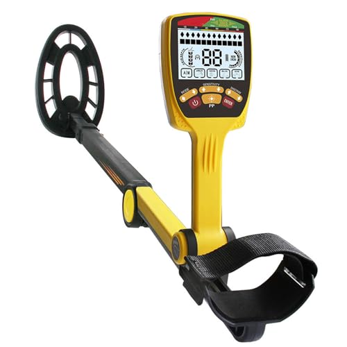 Long Range Deep Metal Detector for Gold Prospecting, Waterproof Underground Foldable Design with 7 Modes for Higher Accuracy, Ideal for Treasure Hunting and Metal Detection