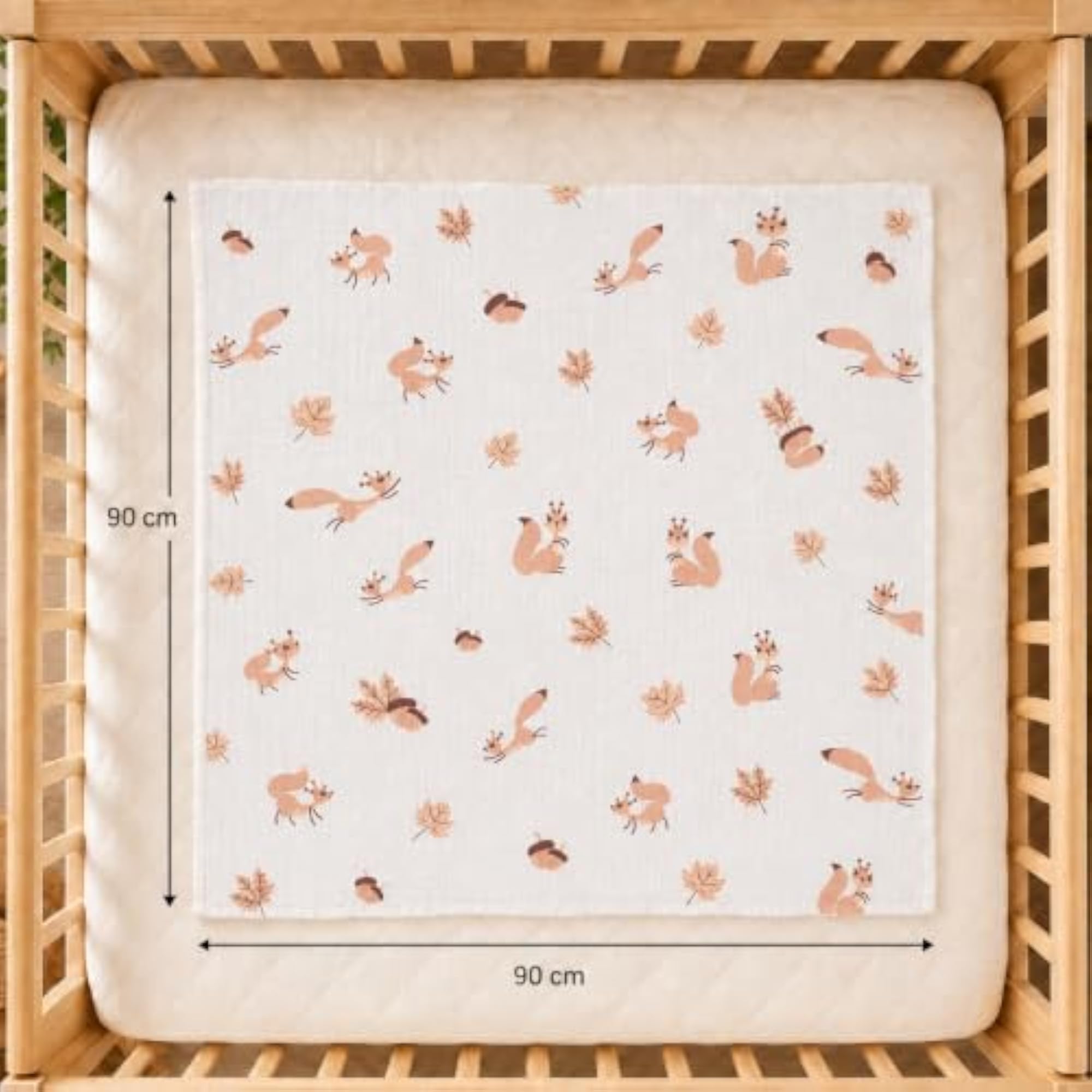 100% Cotton Printed Swaddle Wrap for Newborn, Pack of 2