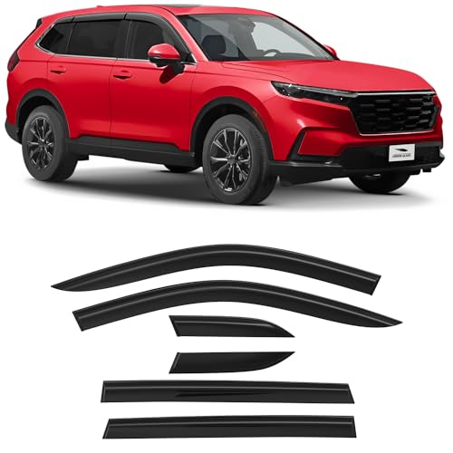 Voron Glass Tape-on Extra Durable Rain Guards for Honda CR-V 2023-2025, Window Deflectors, Vent Window Visors, 6 Pieces - 100484