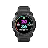 Ashley GAO FD68S 1,44'' Smart Watch Herren Damen Smartwatches Herzfrequenz Wireless Fitness Armbanduhr Sport Smartwatch, Schwarz, 47*50*13MM