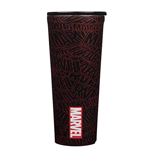 Corkcicle Tumbler - Travel Mug - Triple-Insulated Stainless Steel, 24 oz, Marvel - Marvel Logo Corkcicle Tumbler - Travel Mug - Triple-Insulated Stainless Steel, 24 oz, Marvel - Marvel Logo