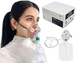 Endure Ind Elongated Non-Rebreathing Oxygen Mask,(Case of 30), Rebreather Oxygen Mask Adult Size