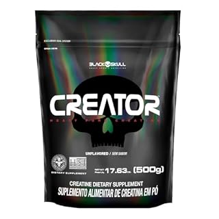 CREATINA MONOHIDRATADA - CREATOR - BLACK SKULL (500 g) - Refil