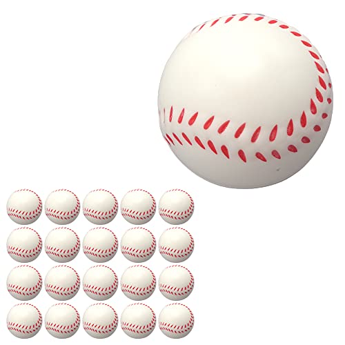 Global Desk ウレタン野球ボール 練習 トレーニング 柔らかい 軟式 室内 屋外 直径7cm 親子 20球セット