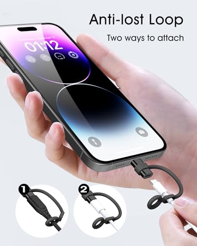 image for Yoozon USB C to Lightning Adapter 2 Pack,Support 27W PD Fast Charging&