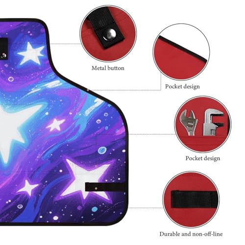 Delantal de trabajo con estampado de estrellas para hombres miniatura 3