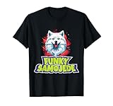 samoiedo funky costume cani bianchi samojede cani divertenti maglietta
