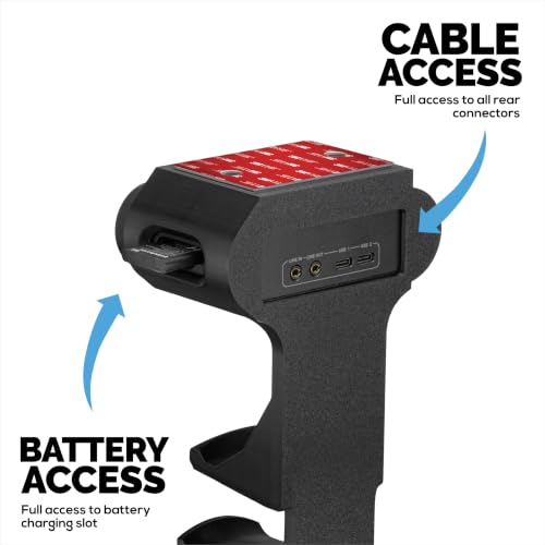 BRAINWAVZ Under Mount Game Controller & Headset Hanger for SteelSeries Arctis Nova Pro Wireless, Nova Elite & Pro Omni + Base Station Dock - Easy Install with Screws or VHB Tape - Image 7