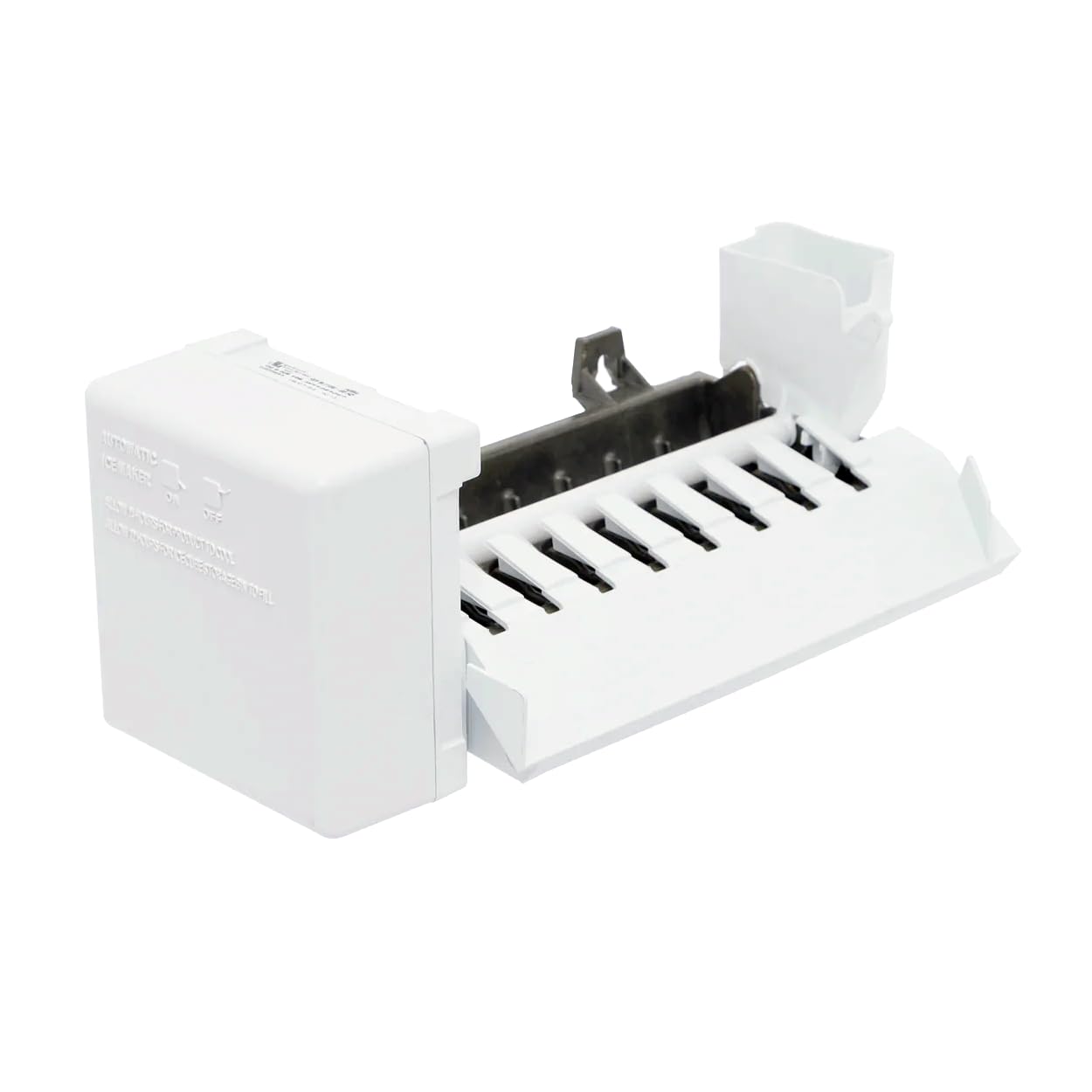 US-Based Supplier – 2198597 Genuine OEM 8 Cube Icemaker Assembly, White Compatible with JenAir Kenmore KitchenAid Mtag Whirlpool Refrigerators JCB2488MTR00 10641522500 KSBS25INBT01 GD5NVAXSS01