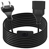【Câble d'extension de prise Euro plat】La prise plate a été conçue spécifiquement pour une utilisation quotidienne avec les appareils ménagers et fournit une alimentation fiable à une puissance optimale, pour une connexion électrique flexible.