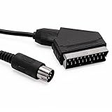 1 M RGB Sega Mega Drive – Premium AV Scart Lead with Durable Connectors & Enhanced Video Audio Quality – Scart Cable for Sega Saturn, Genesis, Mega Drive 2, TV, VCR, DVD