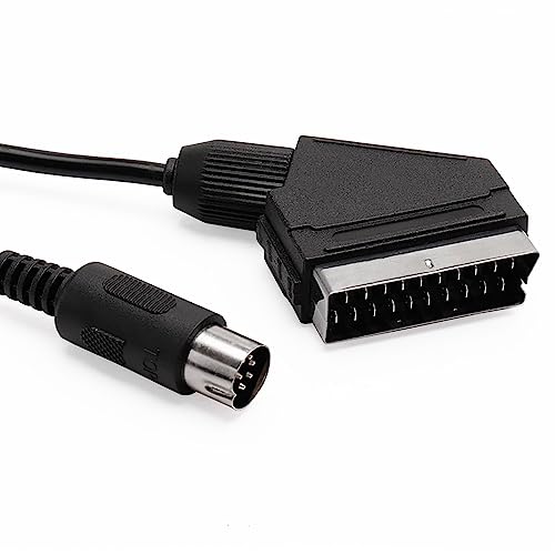 1 M RGB Sega Mega Drive – Premium AV Scart Lead with Durable Connectors & Enhanced Video Audio Quality – Scart Cable for Sega Saturn, Genesis, Mega Drive 2, TV, VCR, DVD