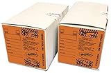 Étiquettes auto-protectrices Donkey Auto Products Versa-Tag Lot de 2 boîtes de 250 étiquettes auto-protectrices avec anneaux en métal – 500 au total) (2 boîtes oranges)