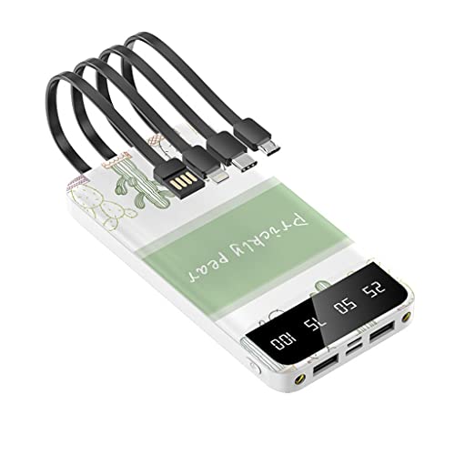 Banco de energía de 10000 mAh portátil con batería externa de cuatro cables 2