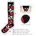 tplaotee Fashion Red Heart Leopard Christmas knee high compression stockings for gym for men mujer