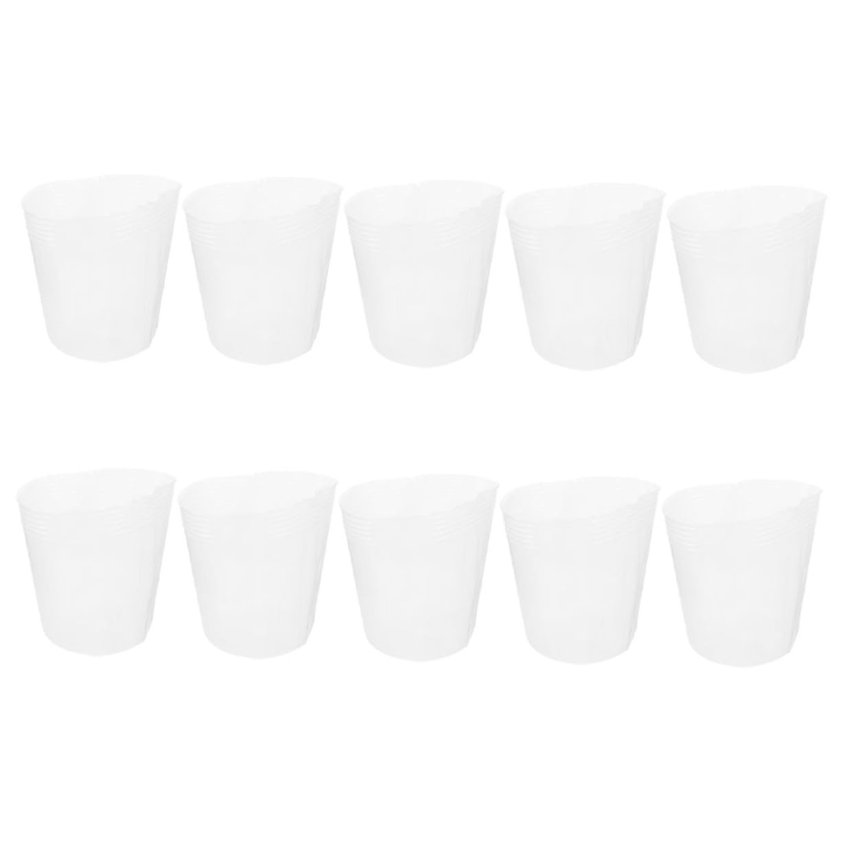 Sosoport Plastic Plant Pot Liner 10 Pack Rectangle Flowerpot Liner for Plant Pots 7.5 Inches Root Breathing Easy Replacement