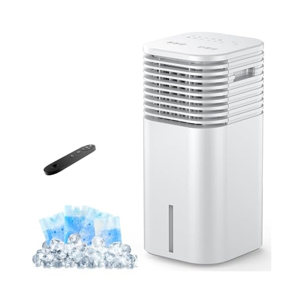 Windowless portable air conditioner 15h timer 120oscillation 3 in 1 portable ac unit with remote 2 gal tank 3 modes 3 speeds ultra quiet 24 ventless swamp cooler for room home office white  urban country home decor
