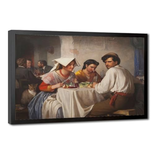 Impression sur toile Carl Bloch d'art supérieure avec cadre suspendu de 40,6x61cm