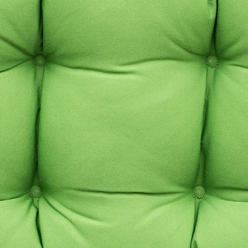 Image of QILLOWAY Indoor /Outdoor Square Seat Patio Cushion - 19-Inches,Pack of 4 (Green)