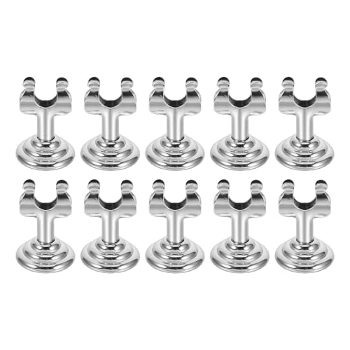 Clips métalliques argentés durables pour signalétique et affichage de magasin