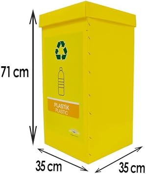 4lü Geri Dönüşüm Kutusu ve Organik Atık Kutusu Set
