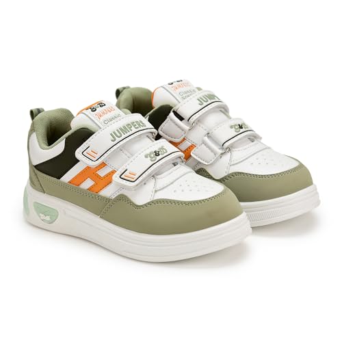 Image of G&D Jumpers Unisex Kids Shoe with Memory Foam EVA Sole | Leather Rexine Upper Breathable, Lightweight | Comfortable & Durable Stylish Indoor & Outdoor | Casual Sneakers