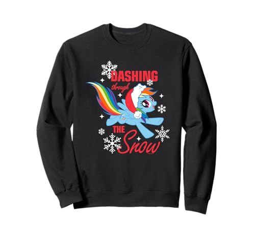 Sweat My Little Pony Noël Rainbow Dash en coton pour enfant et fan de poney