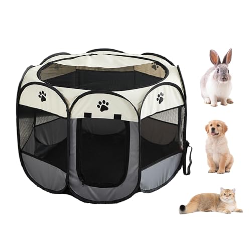 Parc portable pour chiots idéal camping et balades en tissu Oxford pliable - 2